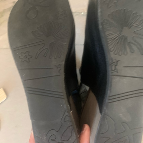 OBT Black Platform Wedge Sandal size 9 - Picture 4 of 8